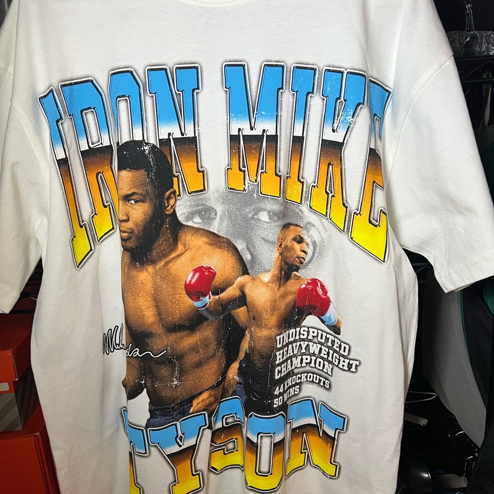 PacSun Iron Mike Tyson Graphic short Sleeve Tee - White